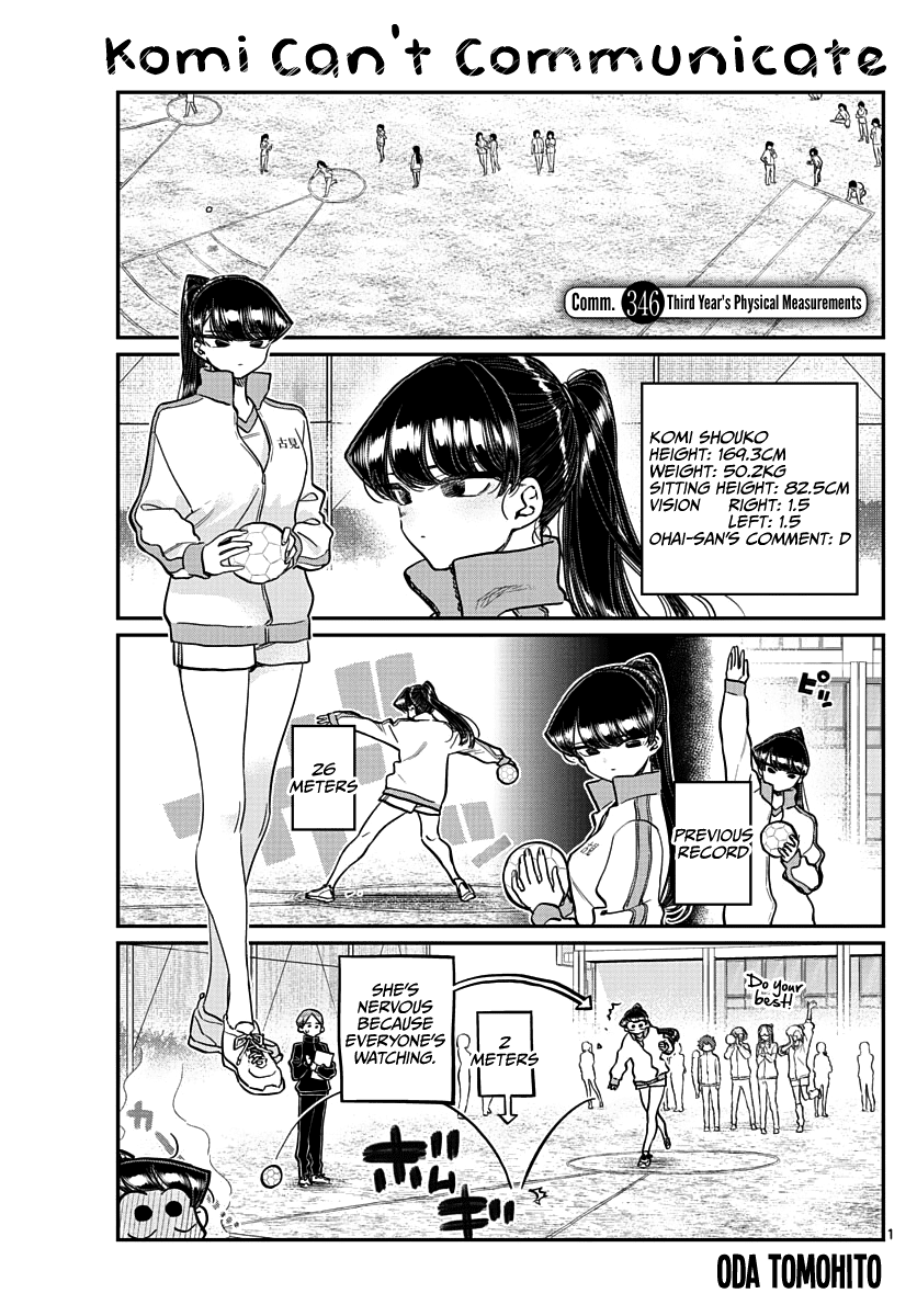 Komi-San Wa Komyushou Desu - Chapter 346: Third Year's Physical Measurements