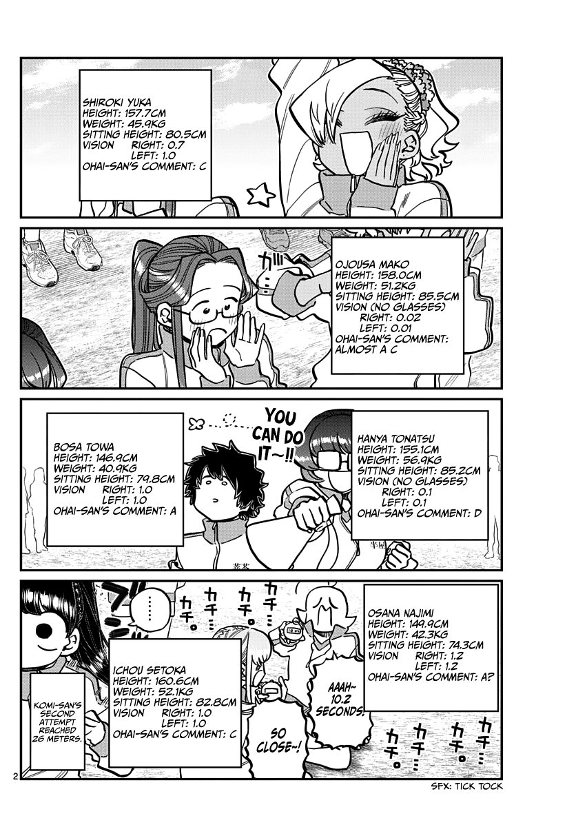 Komi-San Wa Komyushou Desu - Chapter 346: Third Year's Physical Measurements