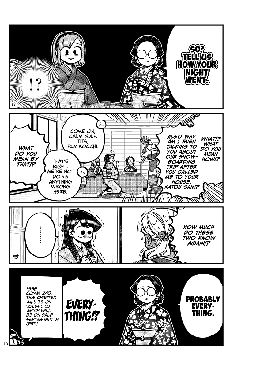 Komi-San Wa Komyushou Desu - Chapter 265: Girls Meeting After The Return.