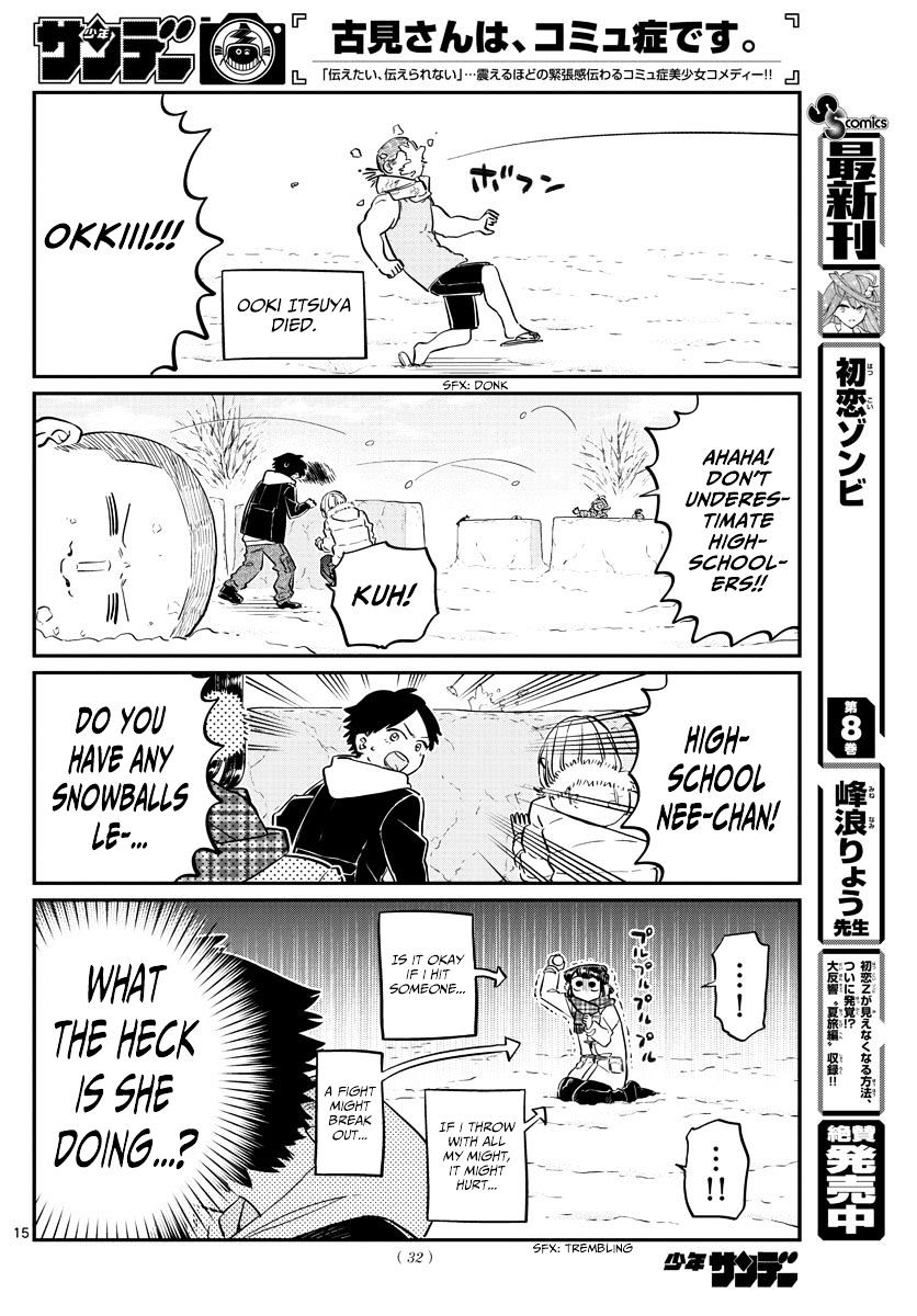 Komi-San Wa Komyushou Desu - Vol.7 Chapter 90: Snowball Fight