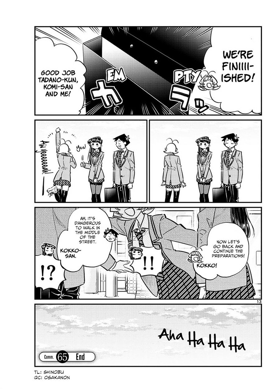 Komi-San Wa Komyushou Desu - Vol.5 Chapter 65: Flier Distribution