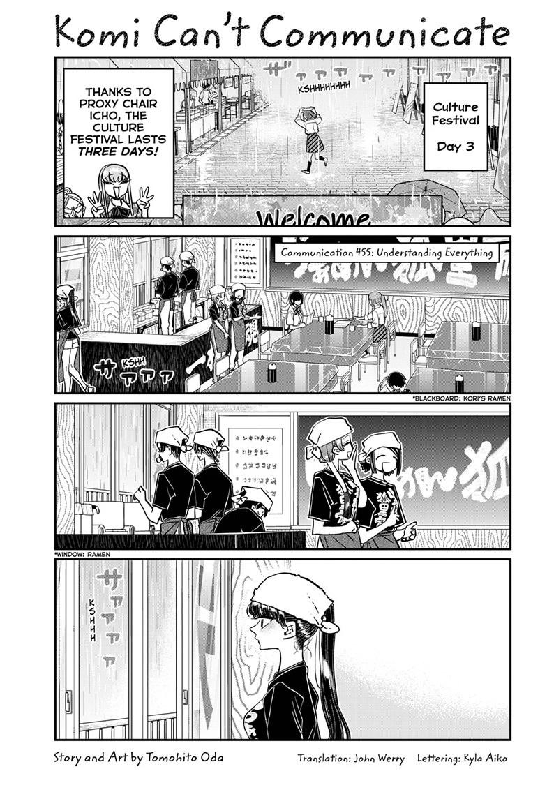 Komi-San Wa Komyushou Desu - Chapter 455