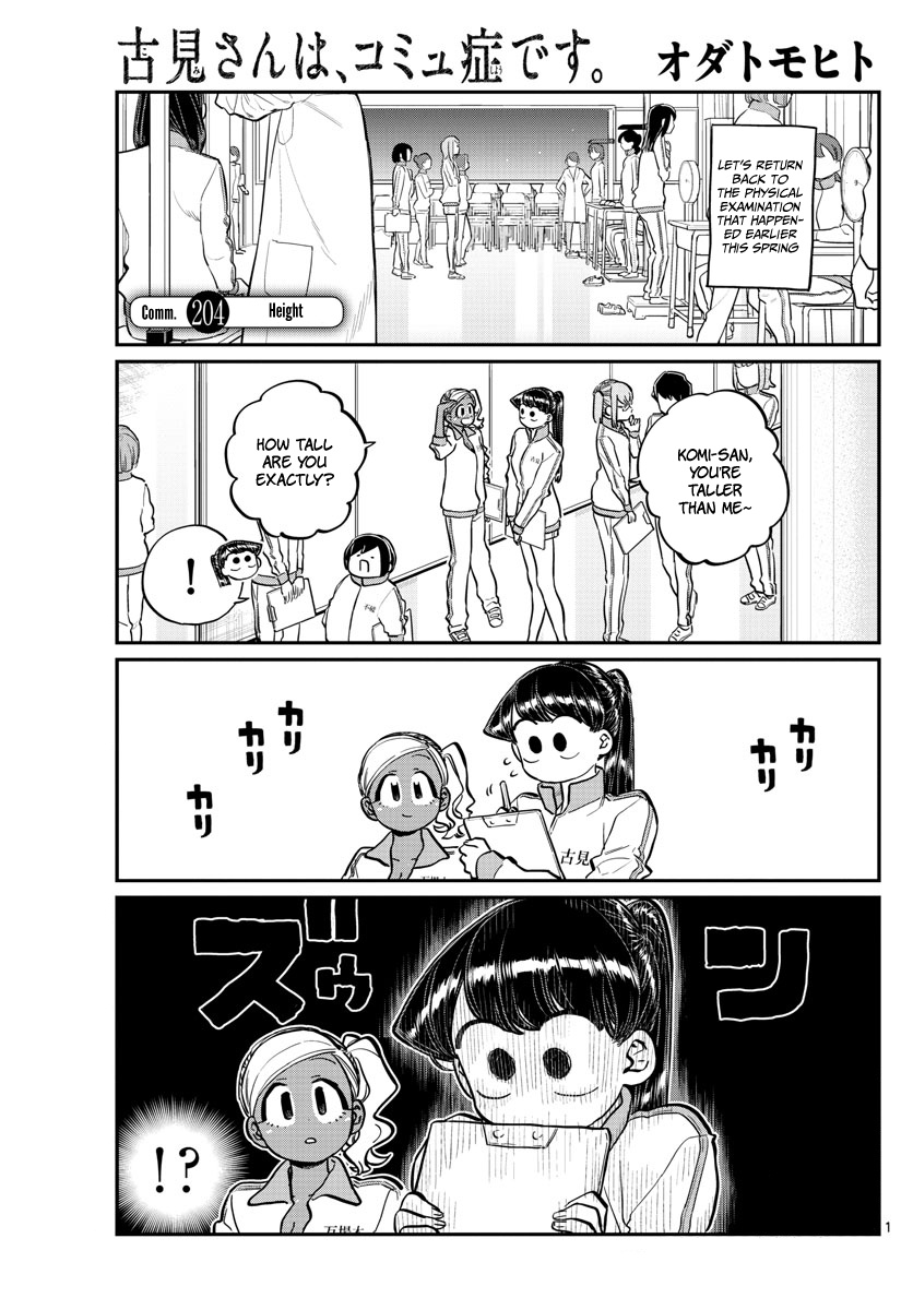 Komi-San Wa Komyushou Desu - Chapter 204: Height