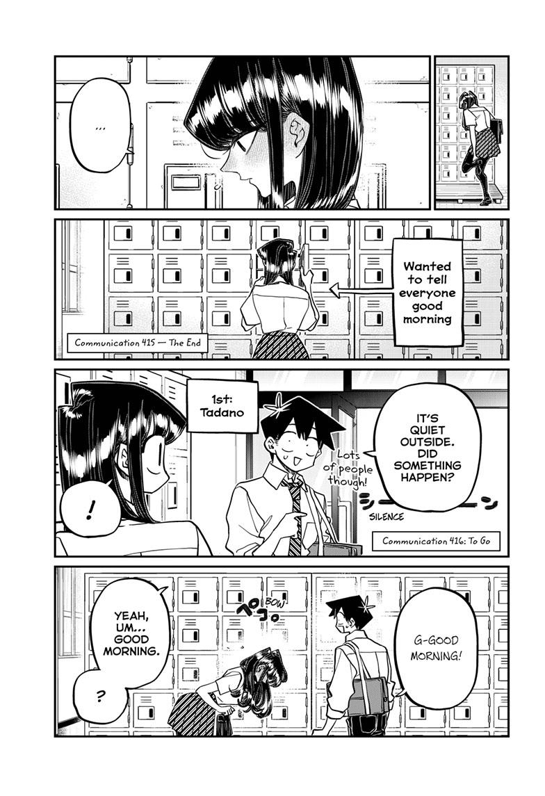 Komi-San Wa Komyushou Desu - Chapter 416