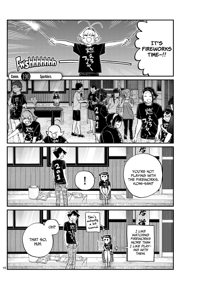 Komi-San Wa Komyushou Desu - Chapter 190: Sparklers