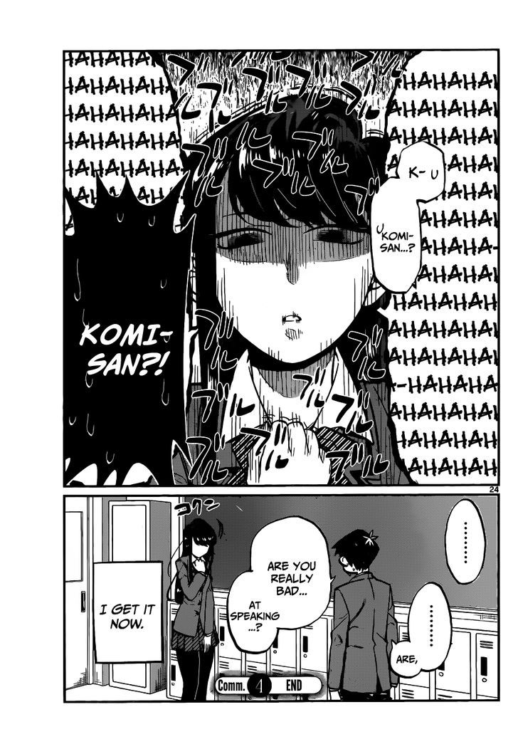 Komi-San Wa Komyushou Desu - Vol.1 Chapter 4: Bad At This