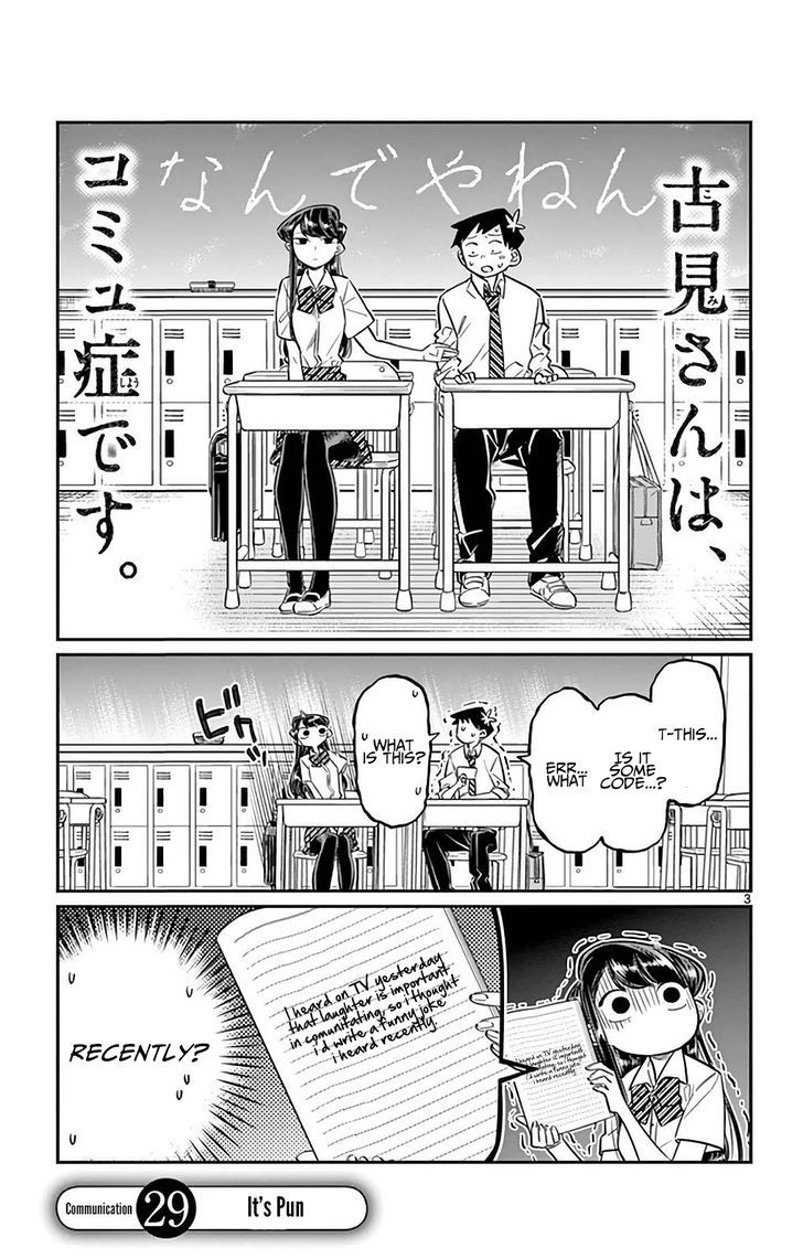 Komi-San Wa Komyushou Desu - Vol.2 Chapter 29: It's Pun