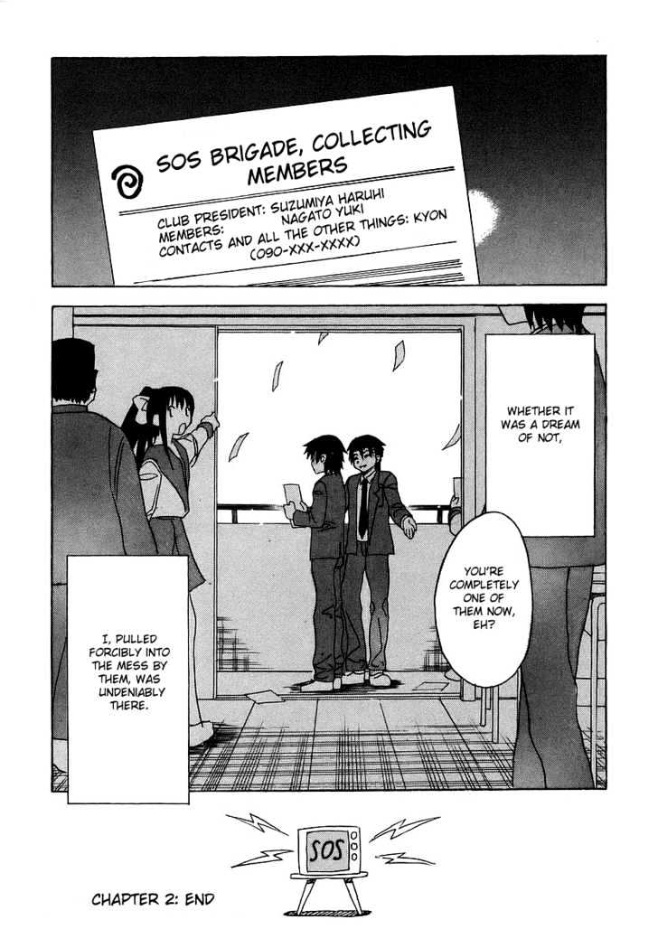 Suzumiya Haruhi No Yuuutsu - Vol.1 Chapter 2 : The Melancholy Of Haruhi Suzumiya (Part 2)