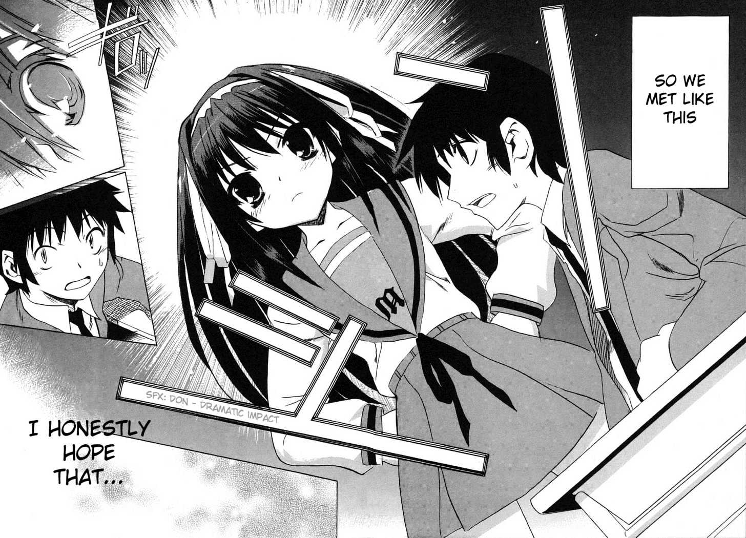 Suzumiya Haruhi No Yuuutsu - Vol.1 Chapter 1 : The Melancholy Of Haruhi Suzumiya (Part 1)