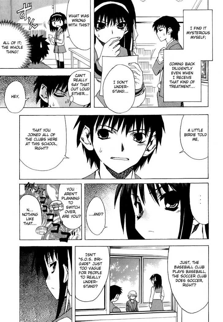 Suzumiya Haruhi No Yuuutsu - Vol.1 Chapter 3 : The Melancholy Of Haruhi Suzumiya (Part 3)