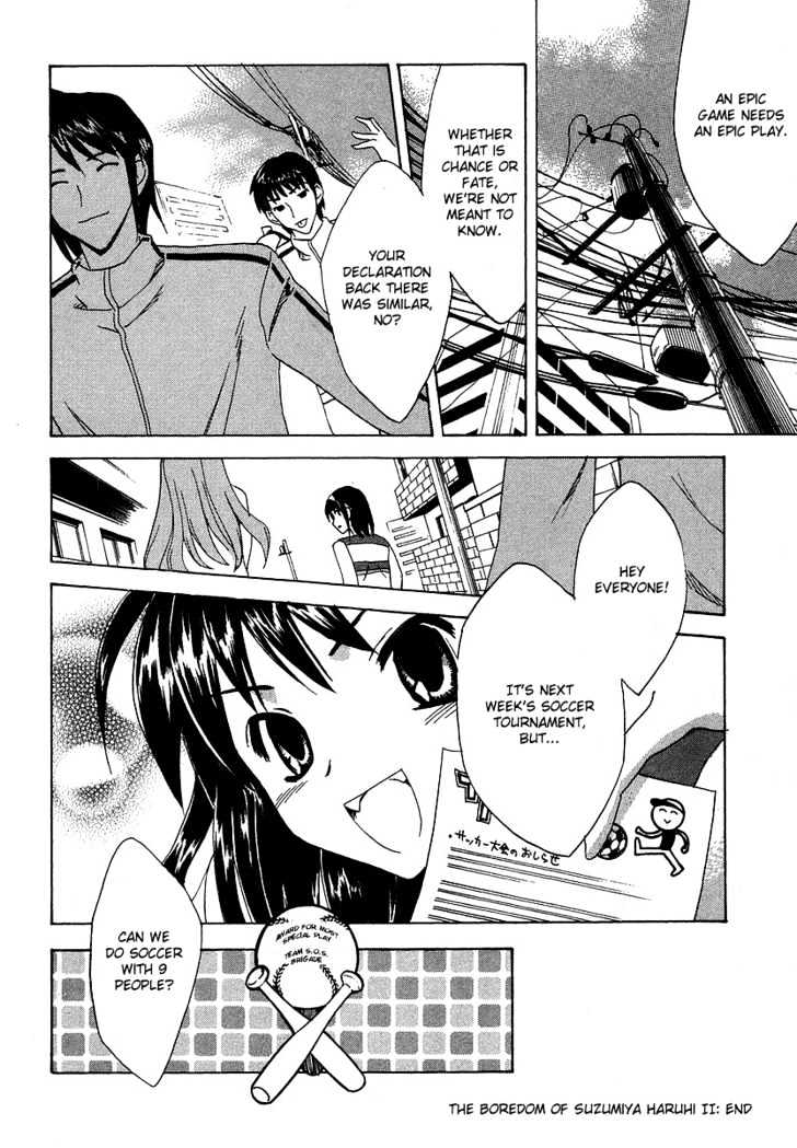 Suzumiya Haruhi No Yuuutsu - Vol.3 Chapter 11 : The Boredom Of Suzumiya Haruhi Ii