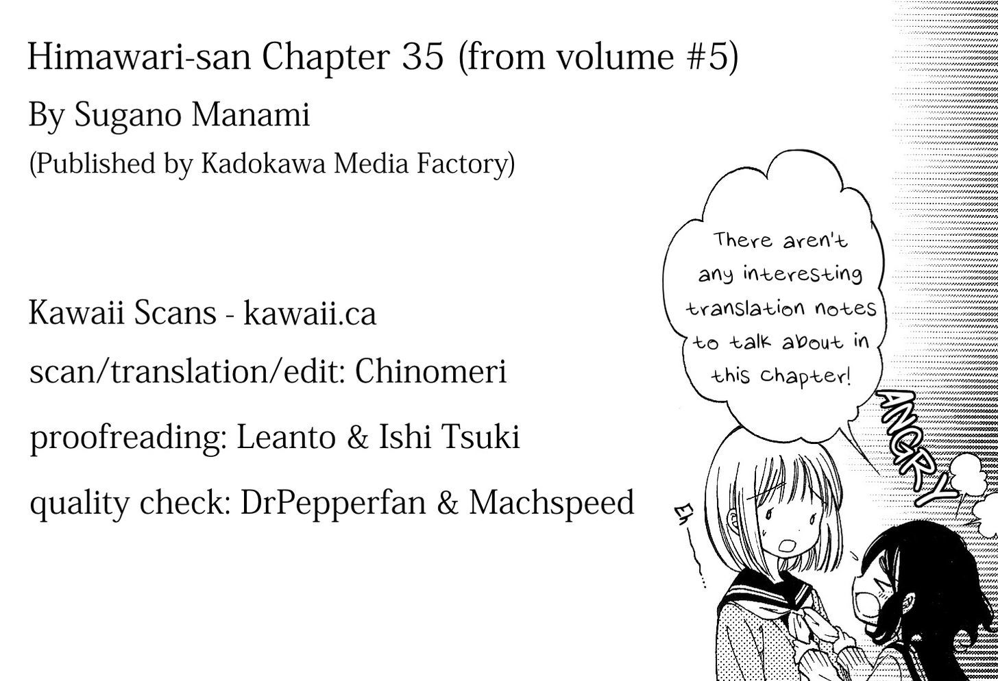 Himawari-San (Sugano Manami) - Vol.4 Chapter 35