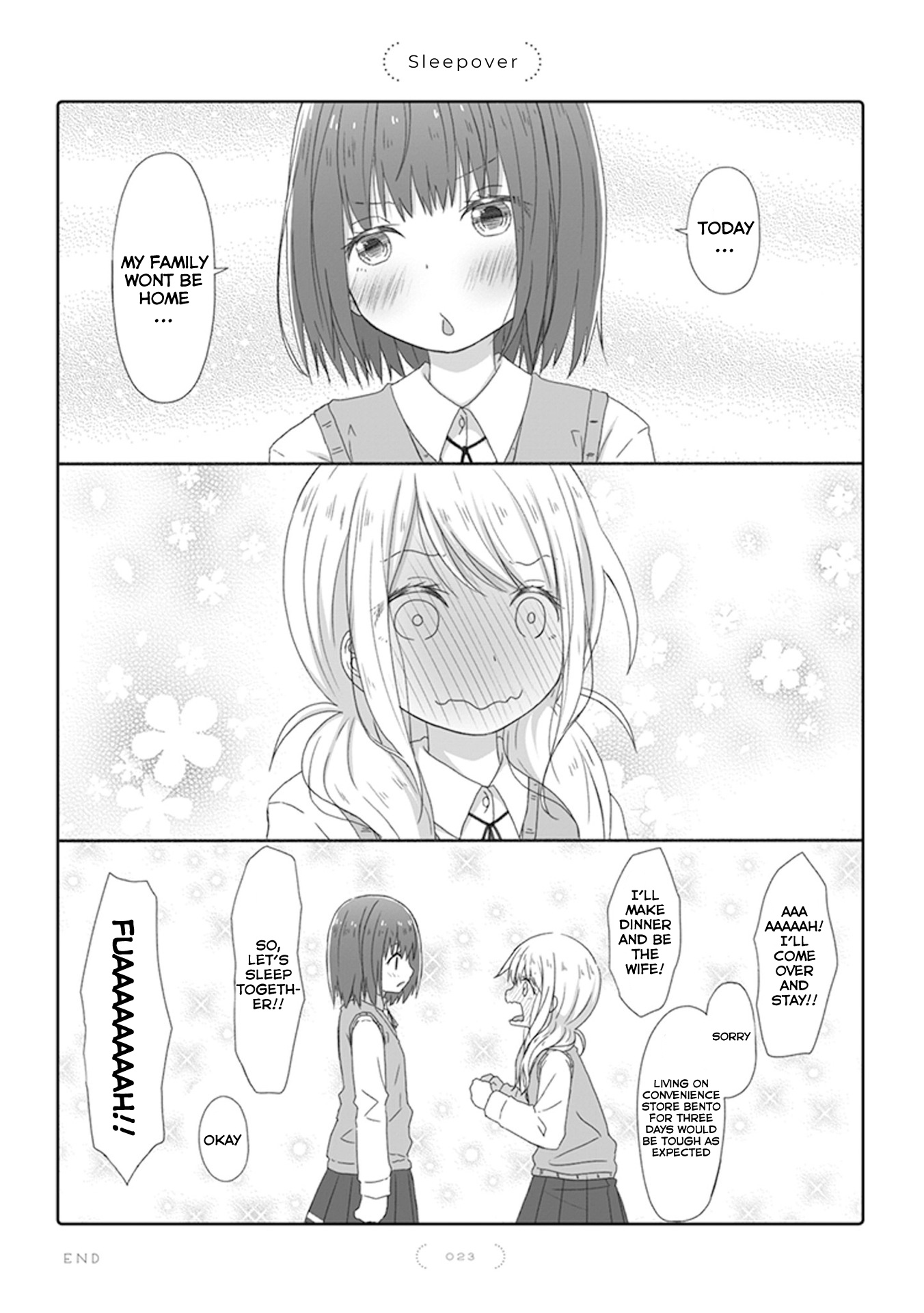 Yuri Na Kataomoi-Chan - Chapter 7: Sleepover