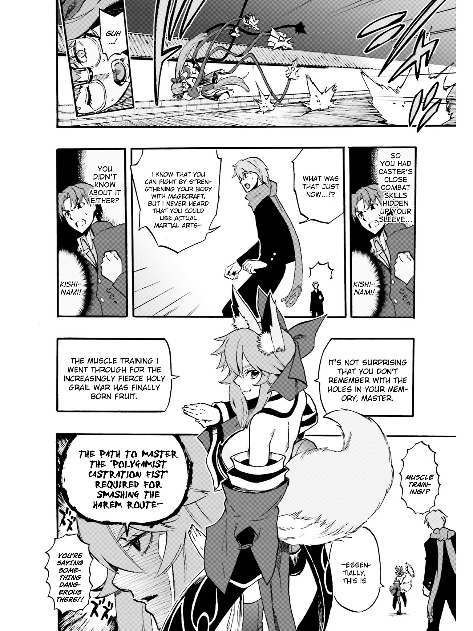 Fate/Extra Ccc - Foxtail - Vol.6 Chapter 35 : Kishinami Hakuno Vs Matou Shinji