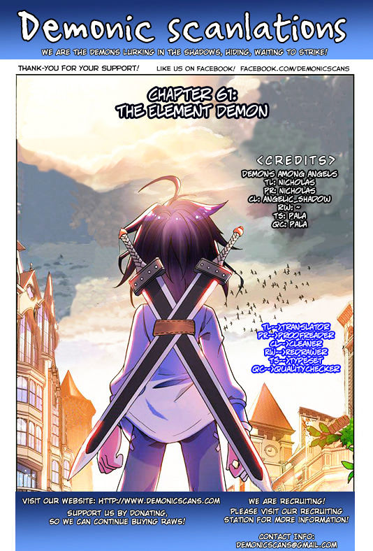 Shen Yin Wang Zuo - Chapter 99 : Chapter 61: The Element Demon