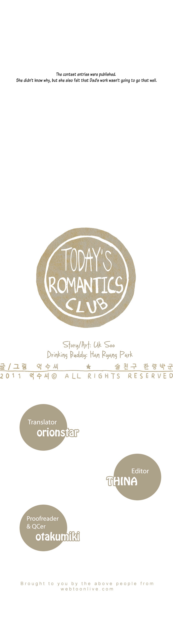 Today's Romantics Club - Chapter 7 : I Want A Conversation With Him If That S Possible, But He Slumbers L...