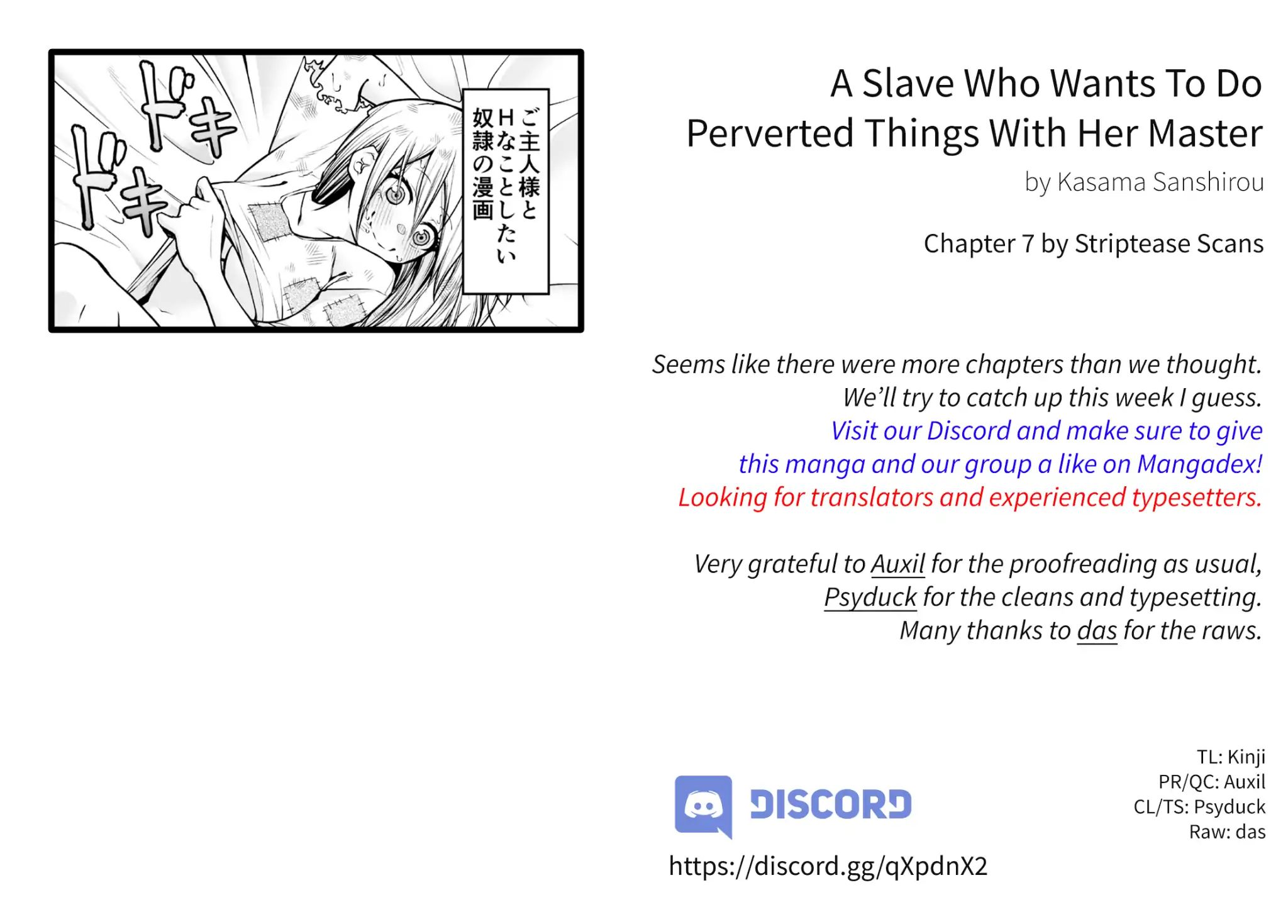 A Slave Who Wants To Do Perverted Things With Her Master - Chapter 7