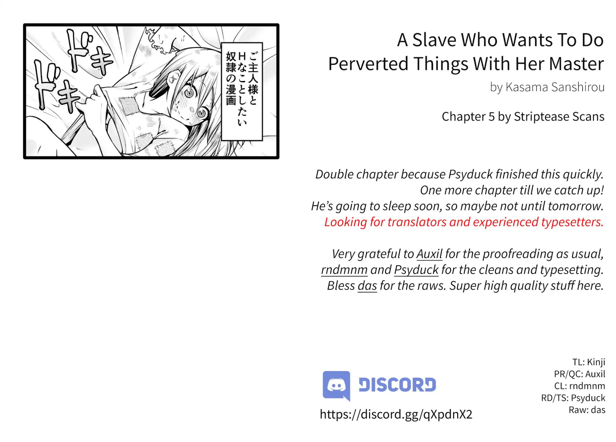 A Slave Who Wants To Do Perverted Things With Her Master - Chapter 5