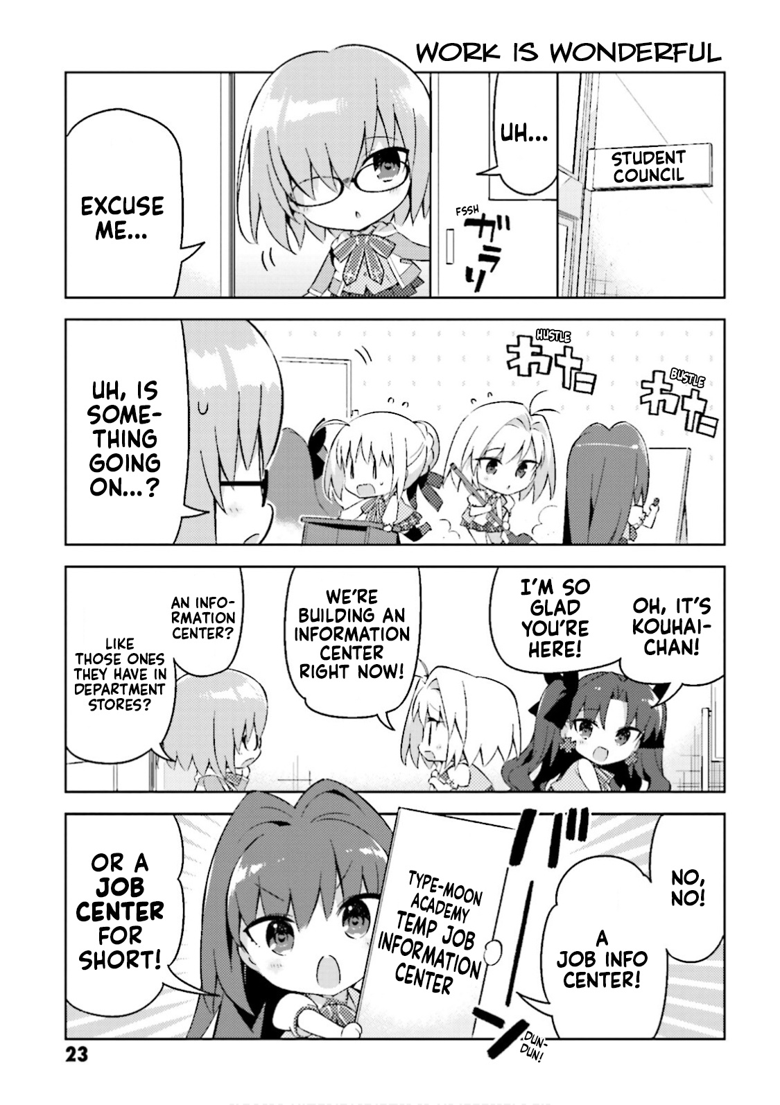 Type-Moon Gakuen - Chibi Chuki! - Chapter 25: 25Th Period: Hello! Work!