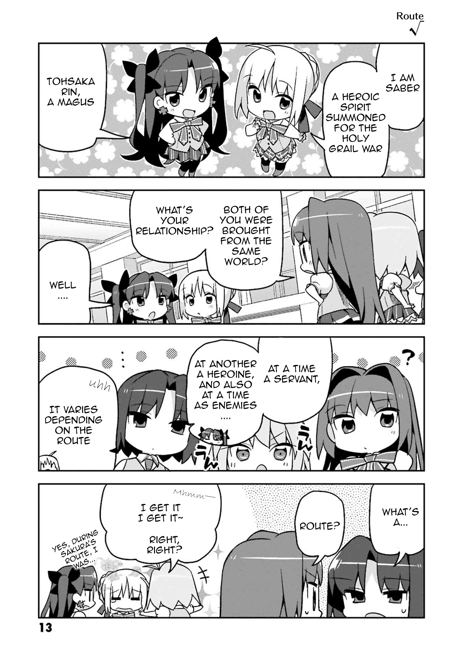 Type-Moon Gakuen - Chibi Chuki! - Chapter 1: 1St Period: Starting Bell