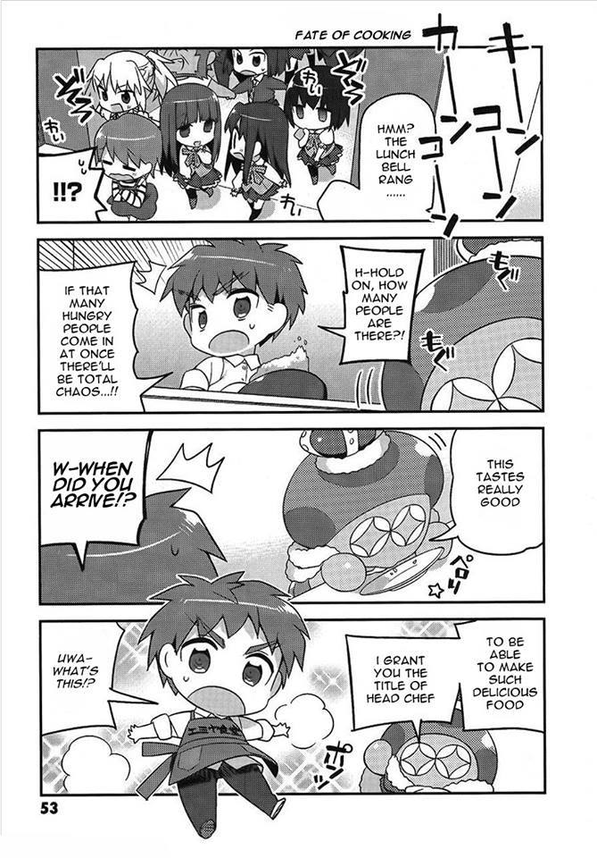 Type-Moon Gakuen - Chibi Chuki! - Chapter 3: Eat To Live, Don’t Live To Eat