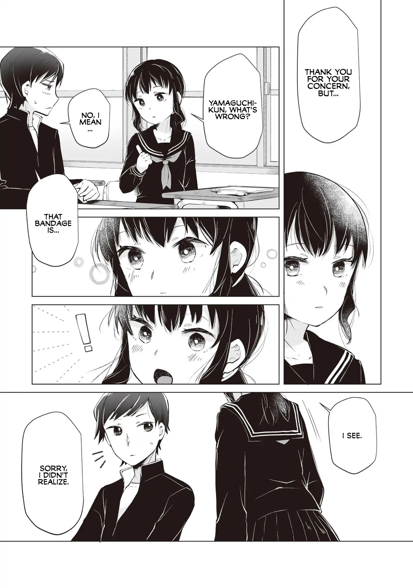 Satou-San Who Sits Next To Me - Vol.1 Chapter 1: Tonari No Anoko To Bansouko "Bandage And The Girl Next Seat"