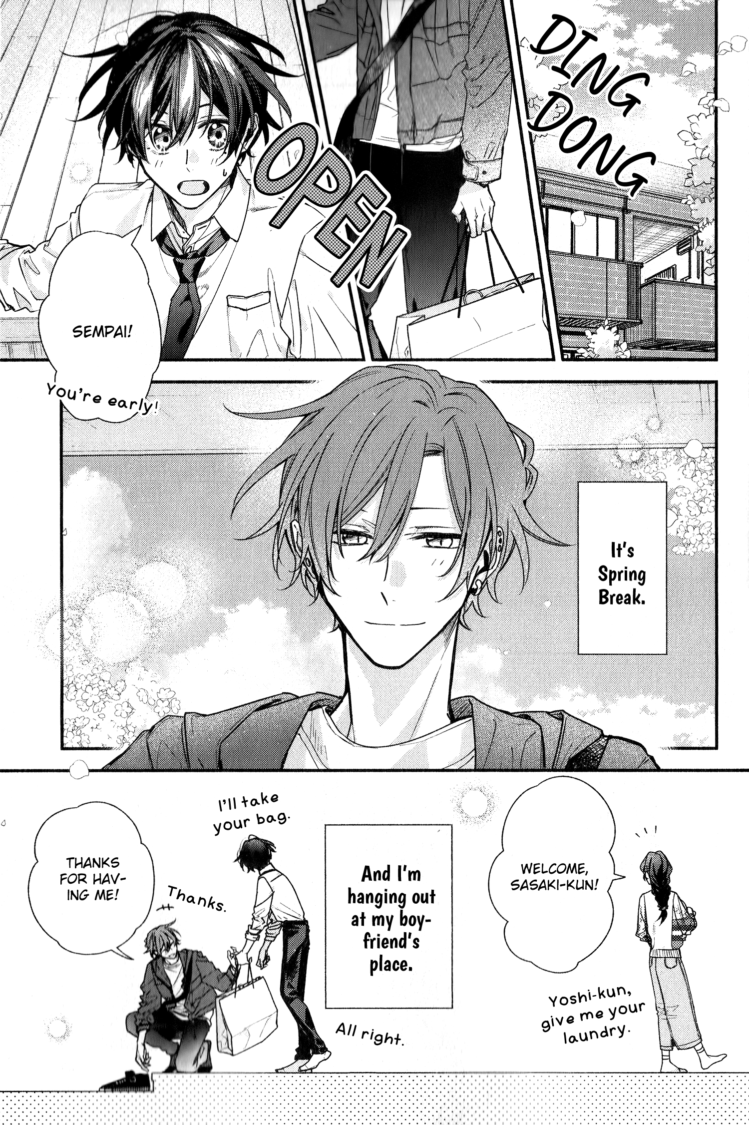 Sasaki To Miyano - Vol.10 Chapter 46.9: A Little Extra About Hand Me Down