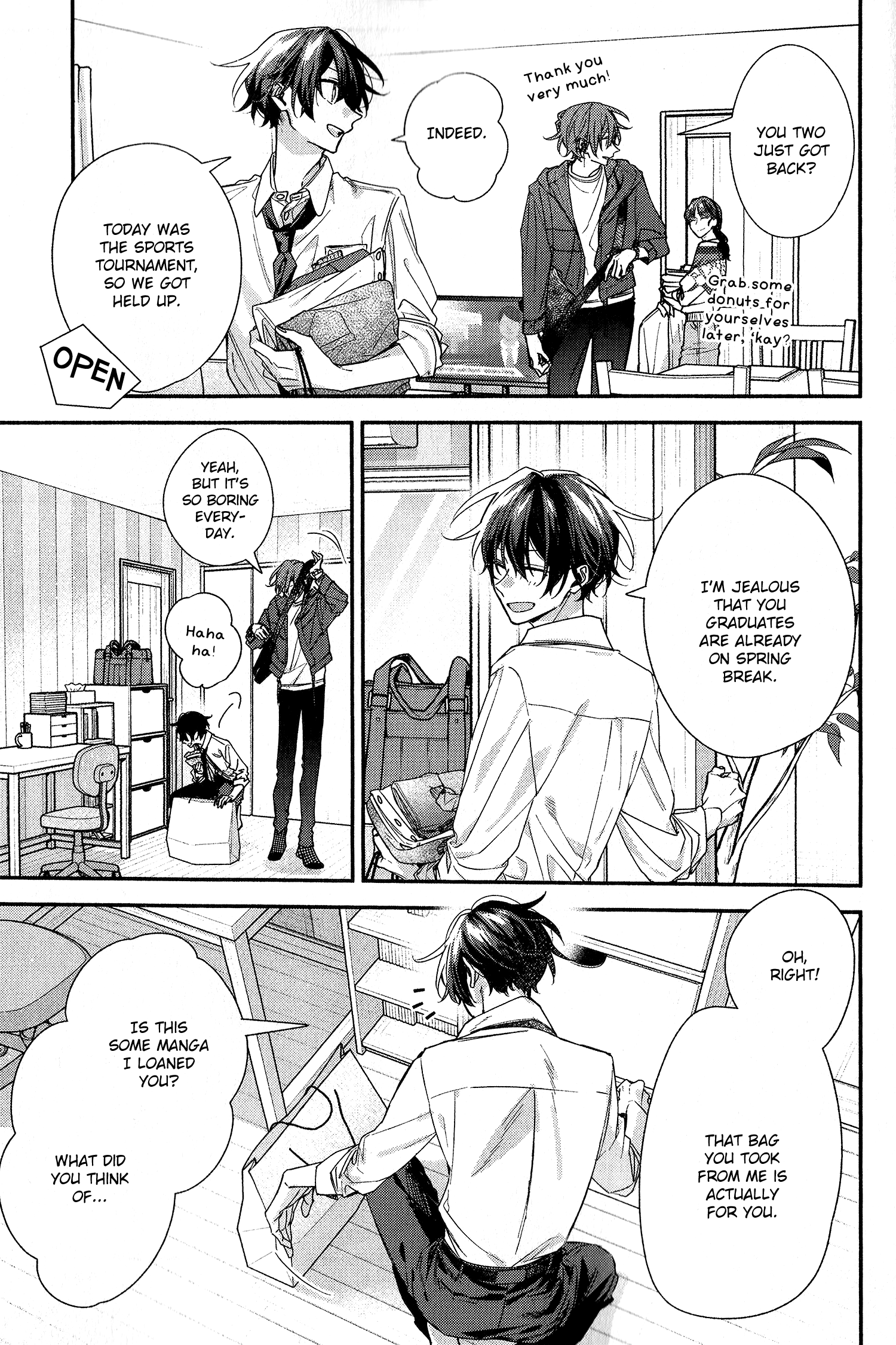 Sasaki To Miyano - Vol.10 Chapter 46.9: A Little Extra About Hand Me Down