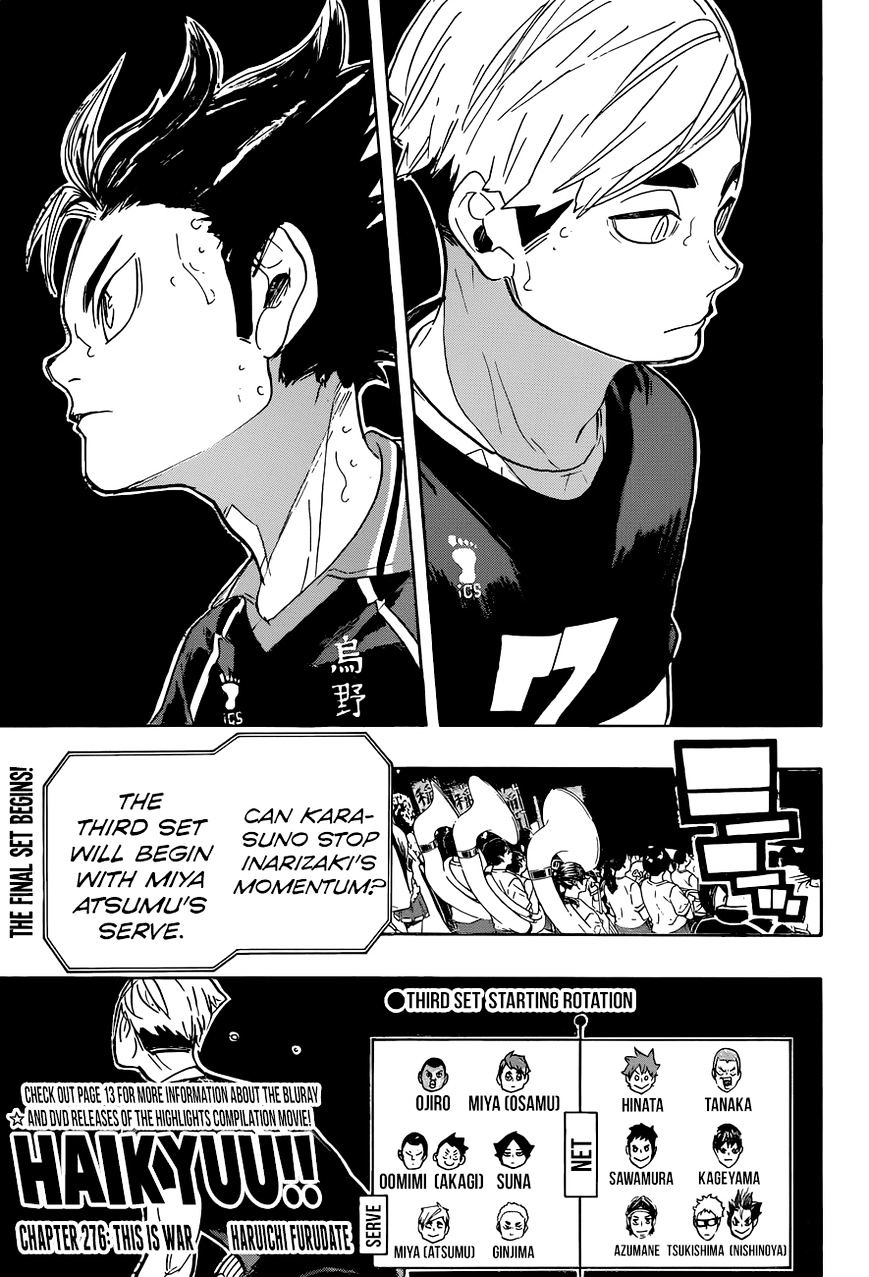 Haikyuu!! - Chapter 276 : This Is War