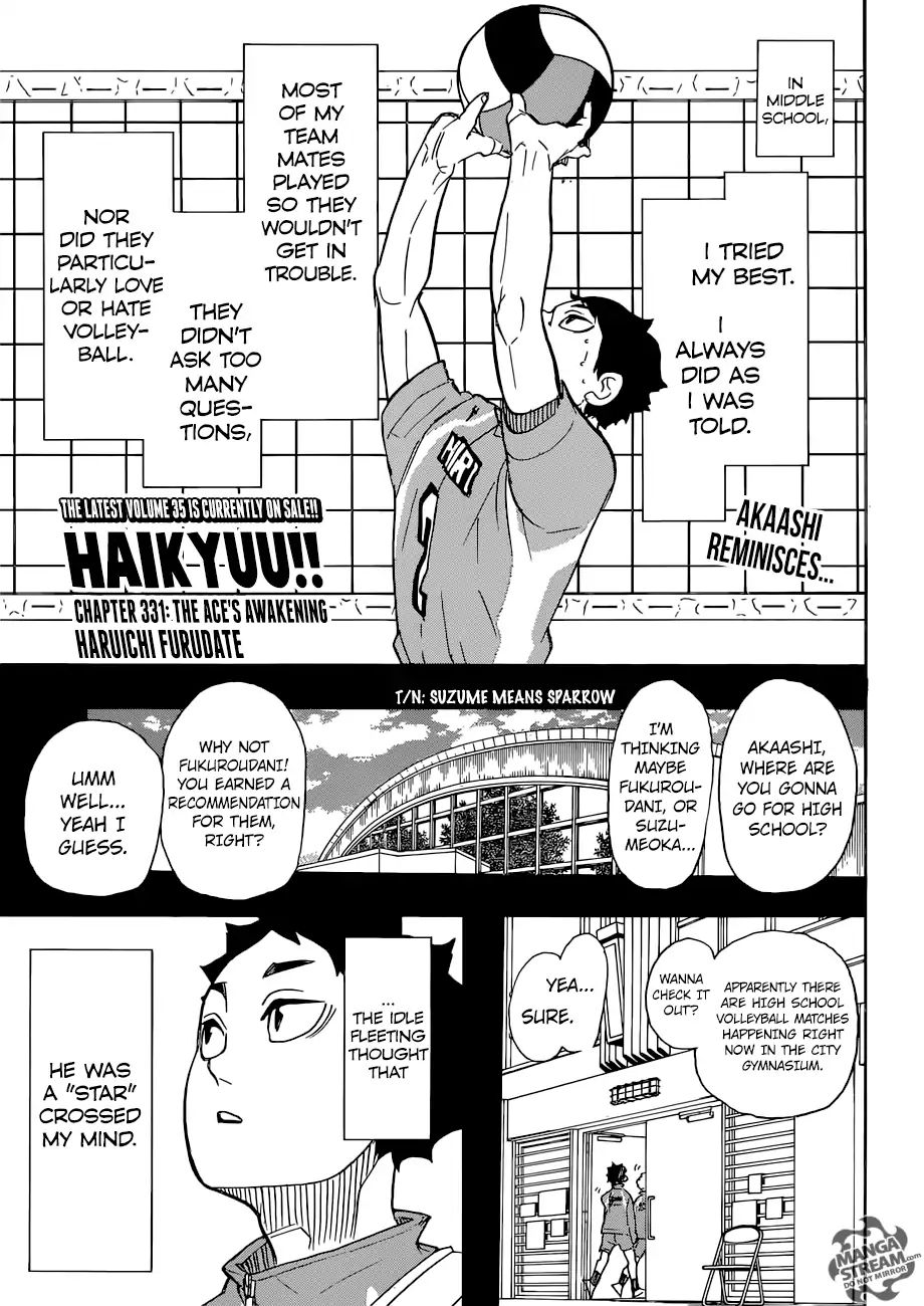 Haikyuu!! - Chapter 331: The Ace's Awakening