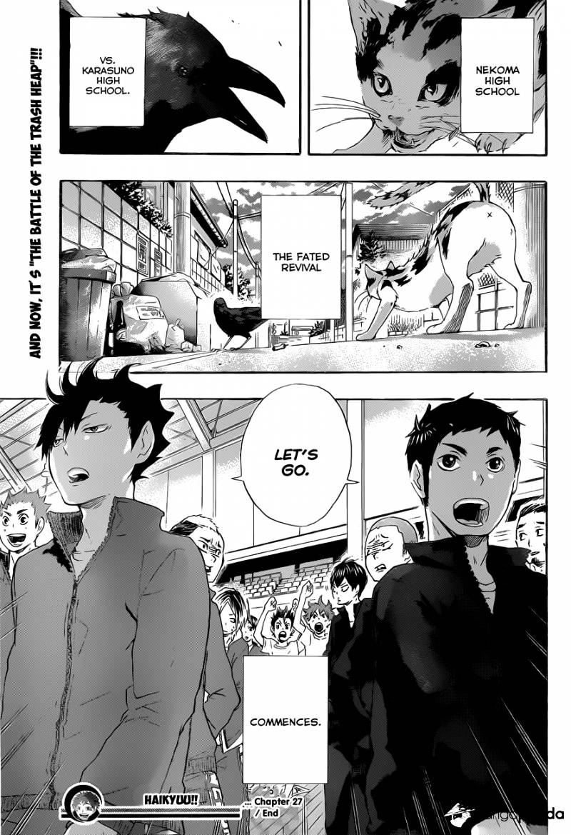 Haikyuu!! - Chapter 27 : The Cat And Crows Meet Again