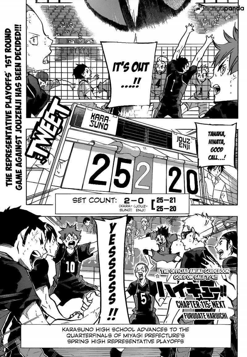 Haikyuu!! - Chapter 115