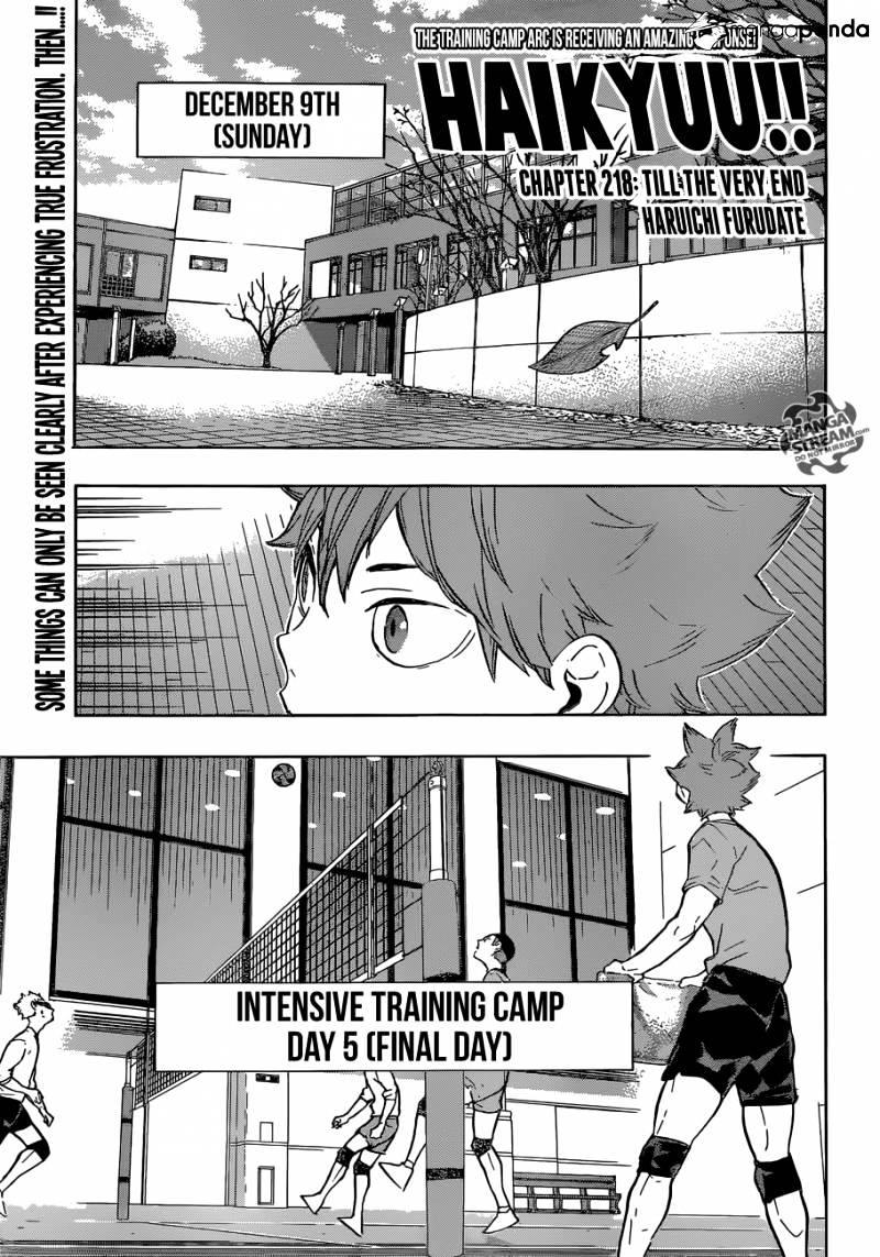 Haikyuu!! - Chapter 218