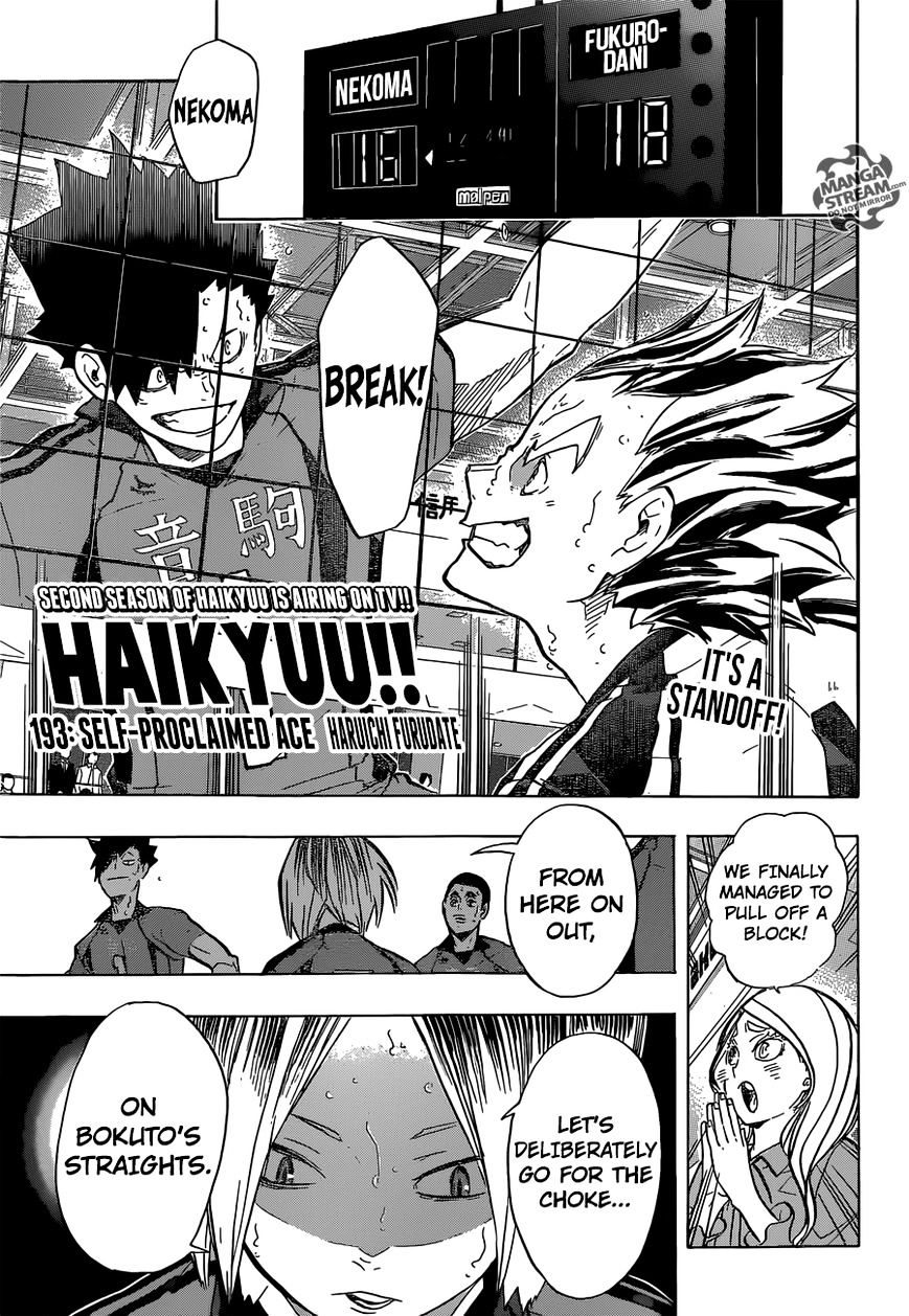 Haikyuu!! - Chapter 193