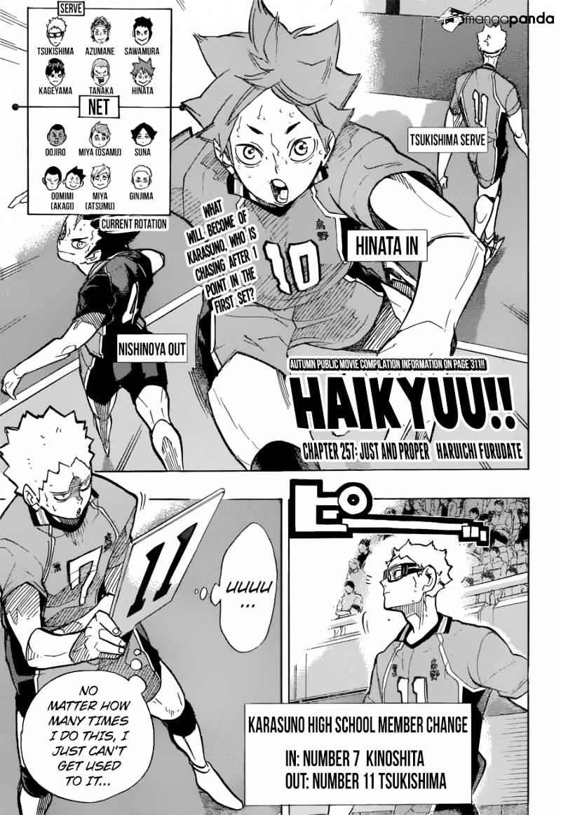 Haikyuu!! - Chapter 257