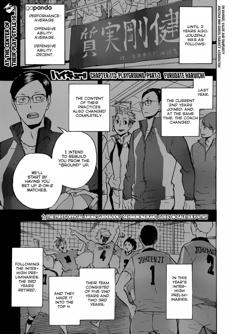 Haikyuu!! - Chapter 113