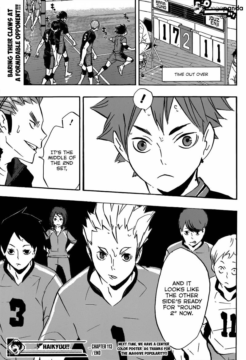 Haikyuu!! - Chapter 113