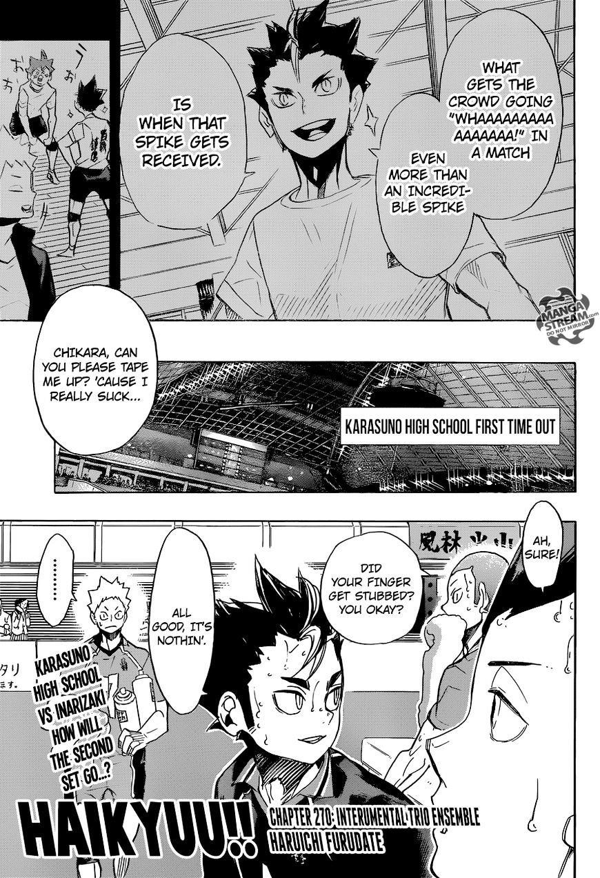 Haikyuu!! - Chapter 270 : Interumental Trio Ensemble