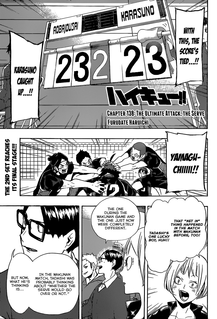 Haikyuu!! - Chapter 138: The Ultimate Attack, The Serve