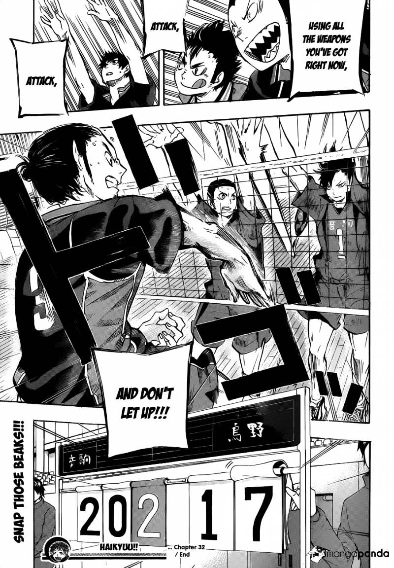 Haikyuu!! - Chapter 32 : An Adult Cat And A Crow Chick