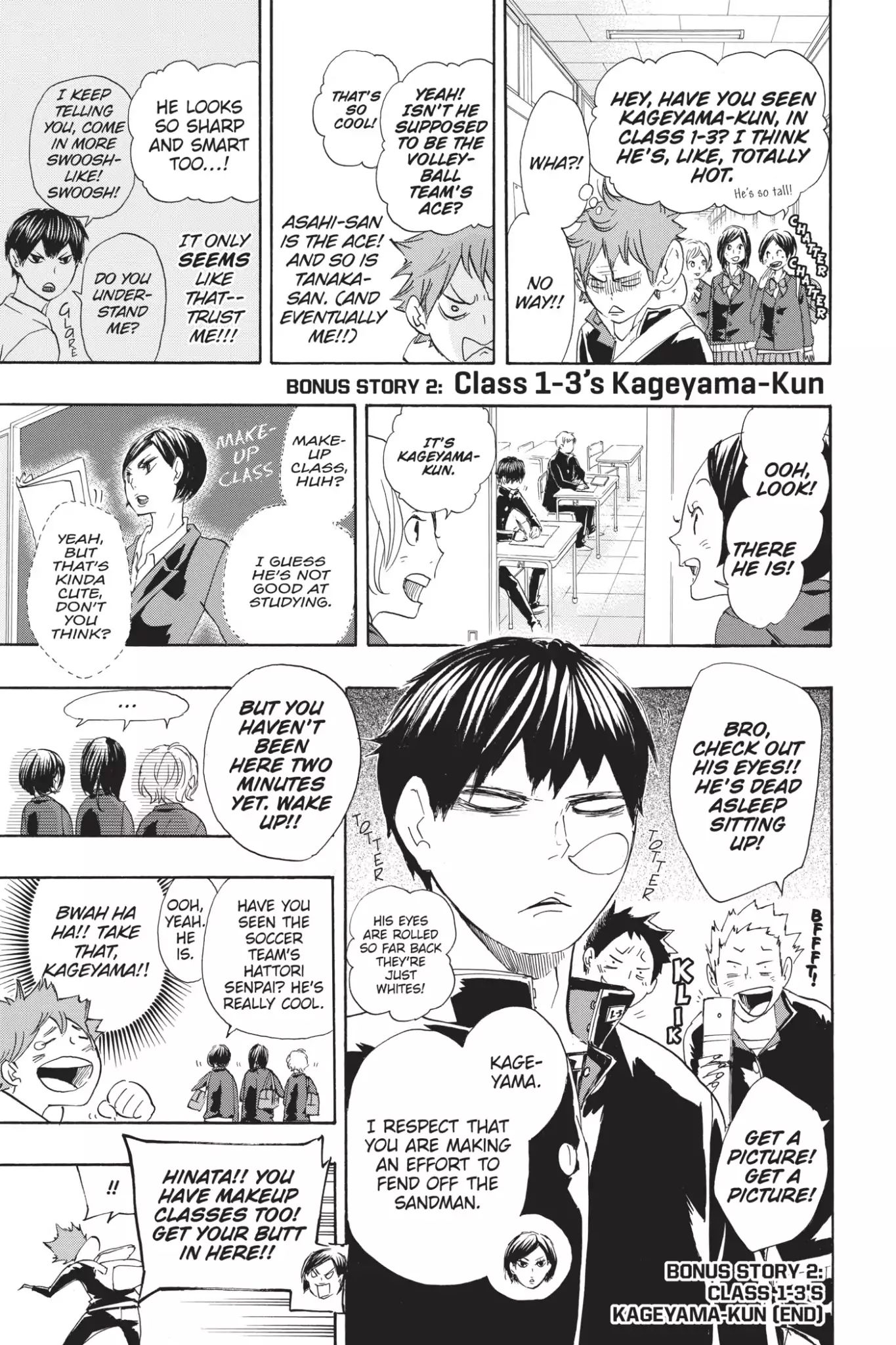 Haikyuu!! - Vol.8  Bonus Story 2: Class 1-3'S Kageyama-Kun