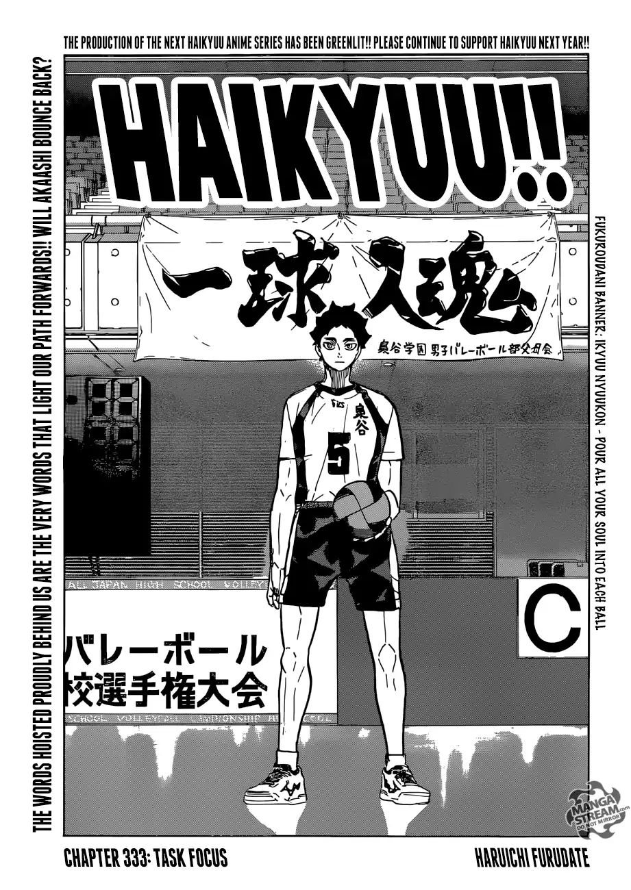 Haikyuu!! - Chapter 333: Task Focus