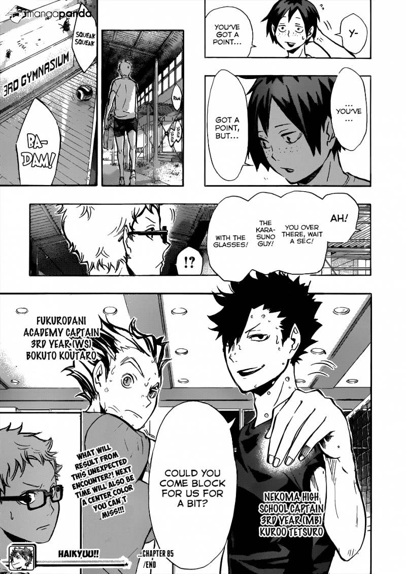 Haikyuu!! - Chapter 85