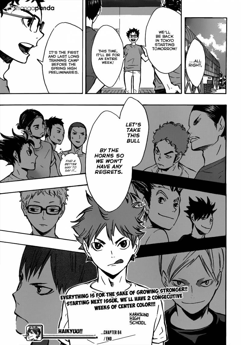 Haikyuu!! - Chapter 84