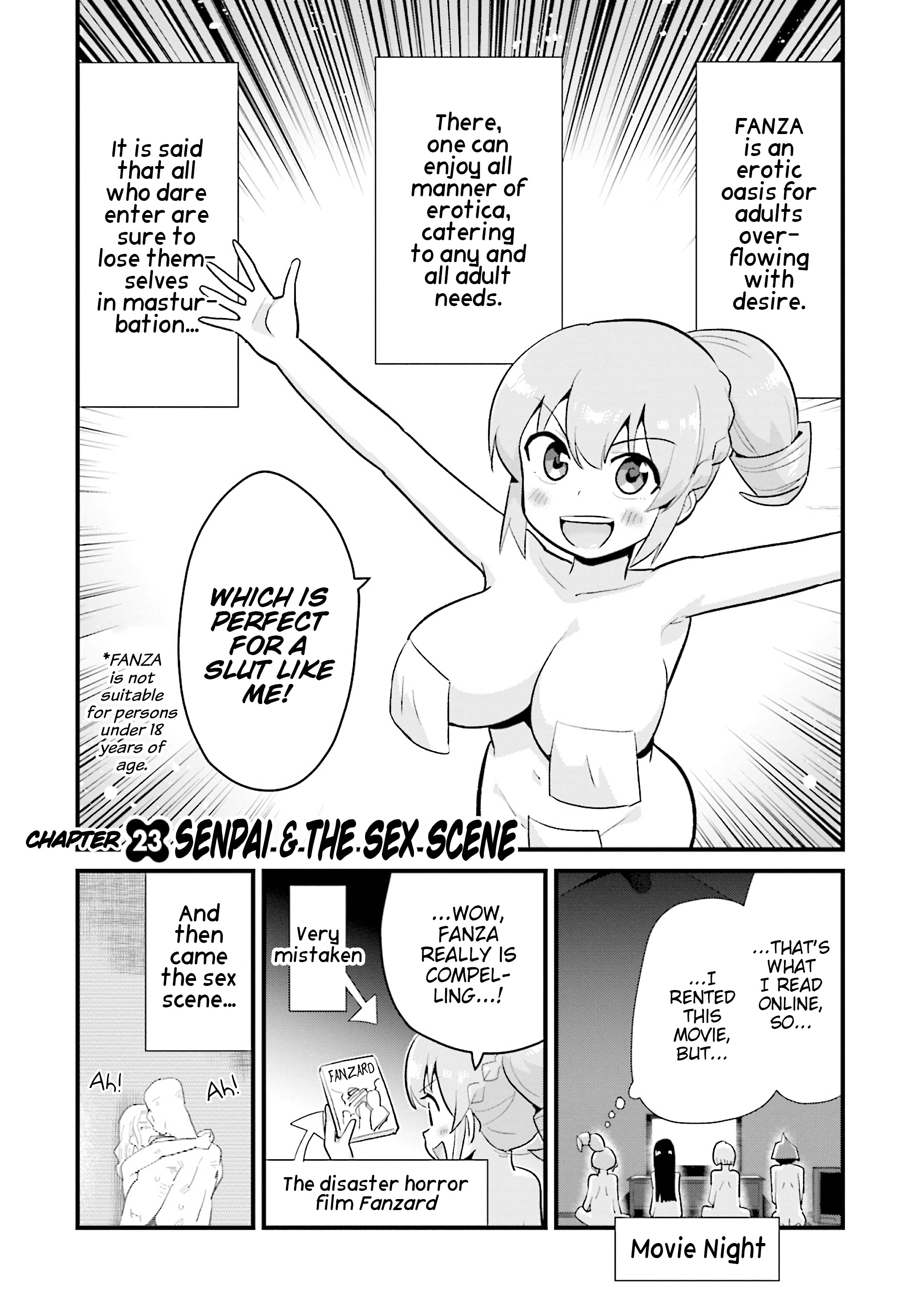 Uso-Bitch Senpai - Vol.3 Chapter 23: Senpai & The Sex Scene