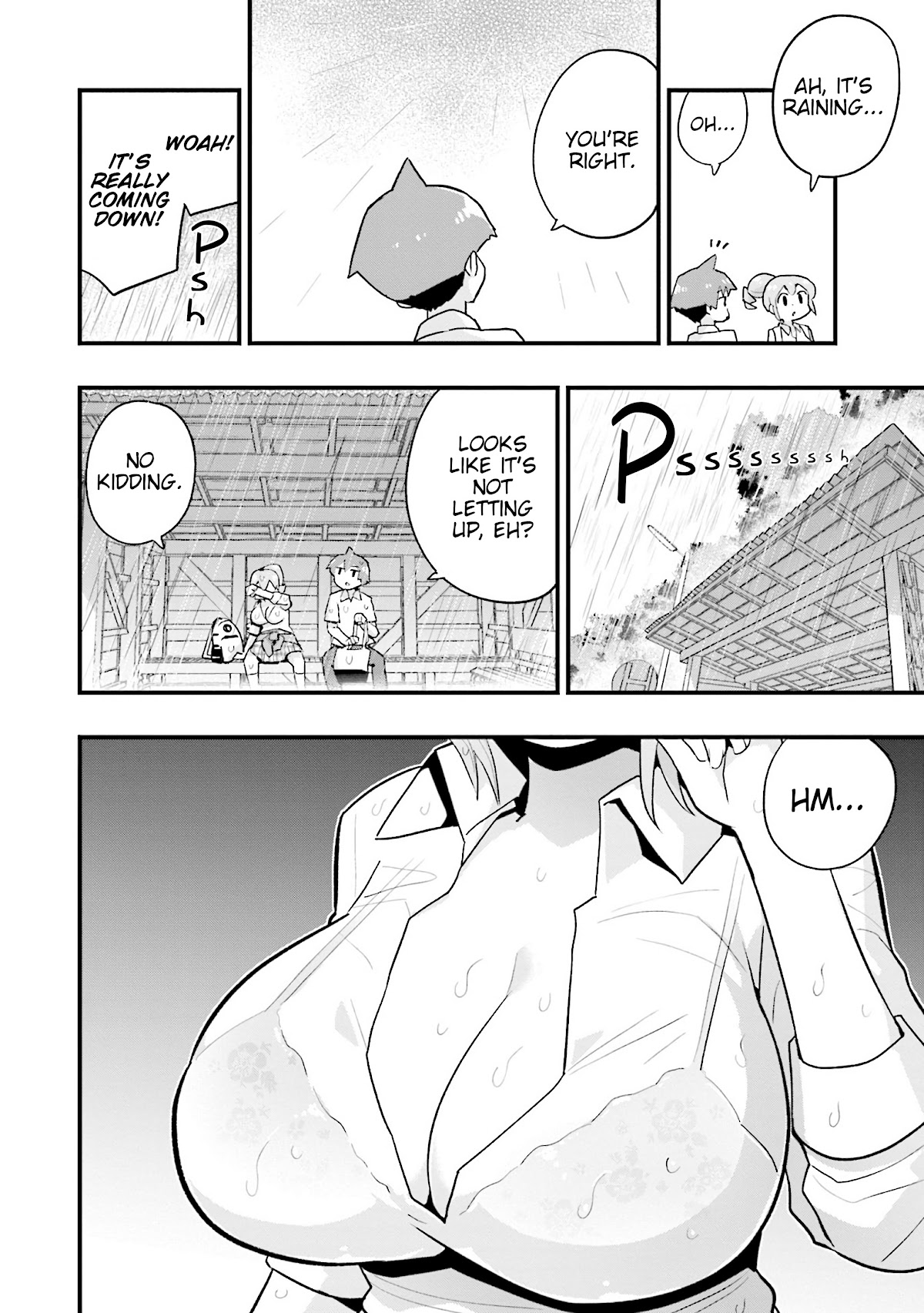 Uso-Bitch Senpai - Chapter 18: Senpai, Rain, & The Bus Stop