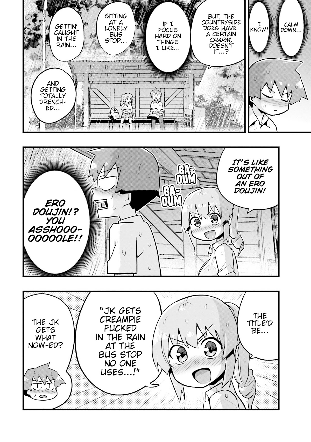 Uso-Bitch Senpai - Chapter 18: Senpai, Rain, & The Bus Stop