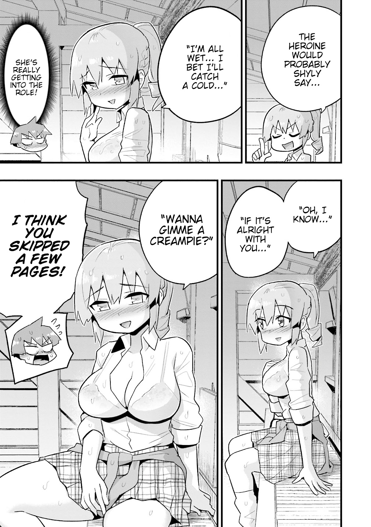 Uso-Bitch Senpai - Chapter 18: Senpai, Rain, & The Bus Stop