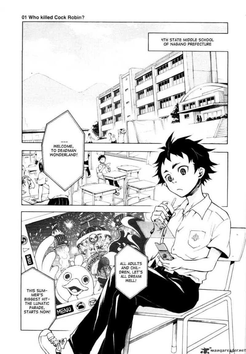 Deadman Wonderland - Chapter 1 : Who Killed Cock Robin