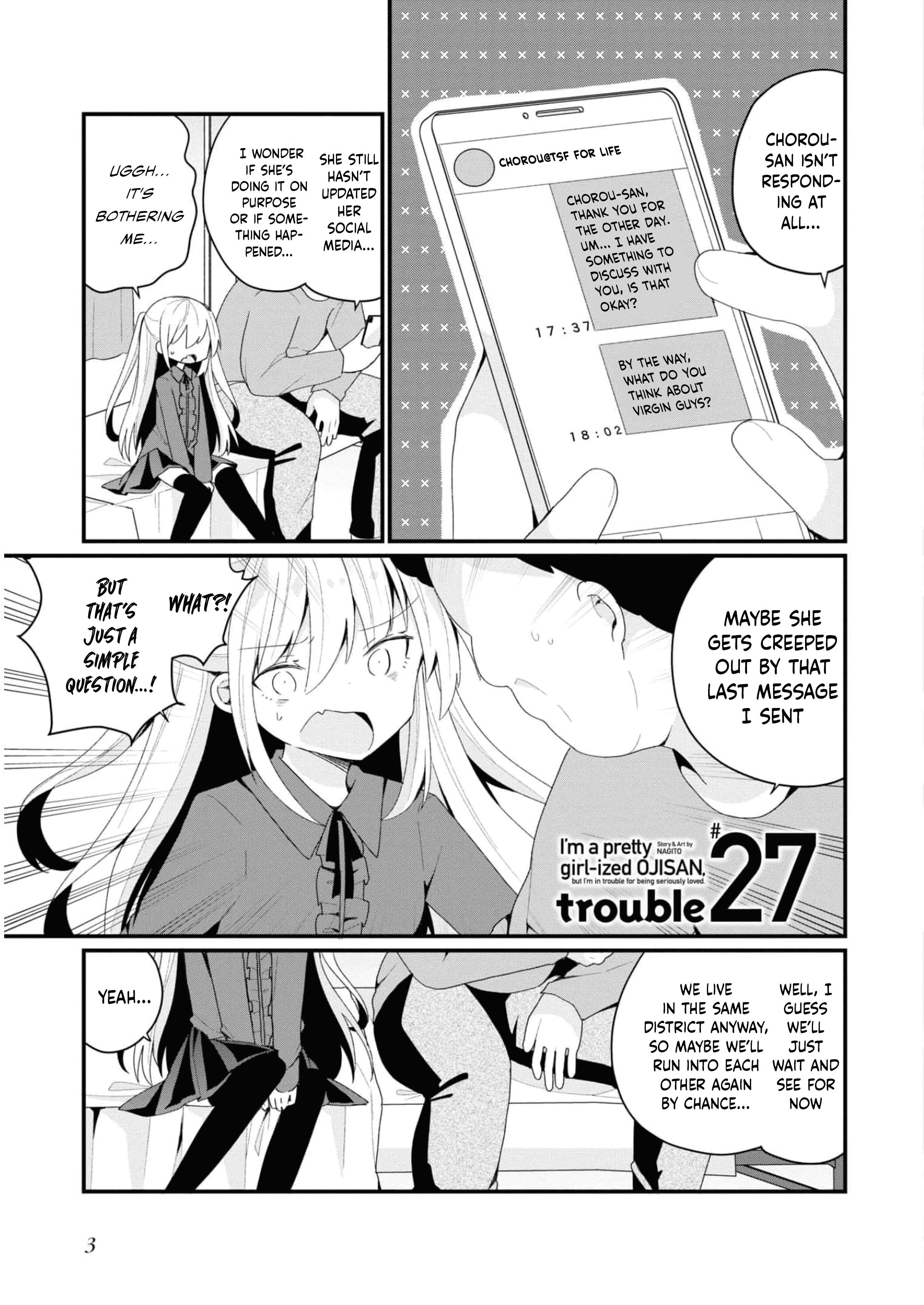 Bishoujokashita Oji-San Dakedo, Gachi Koi Sarete Komattemasu - Vol.4 Chapter 27: Trouble 27